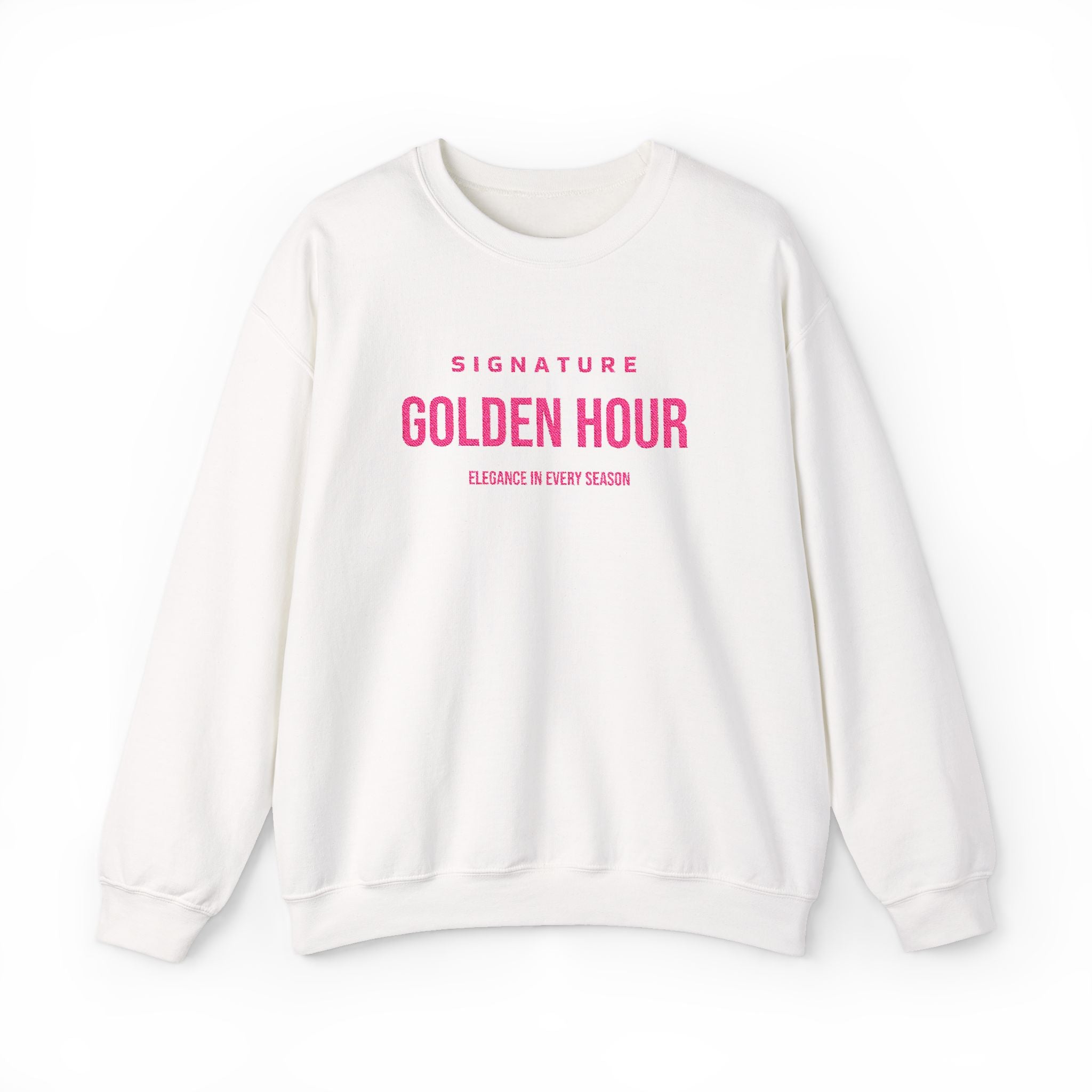 Pink Embroidered Signature Crewneck Sweatshirt