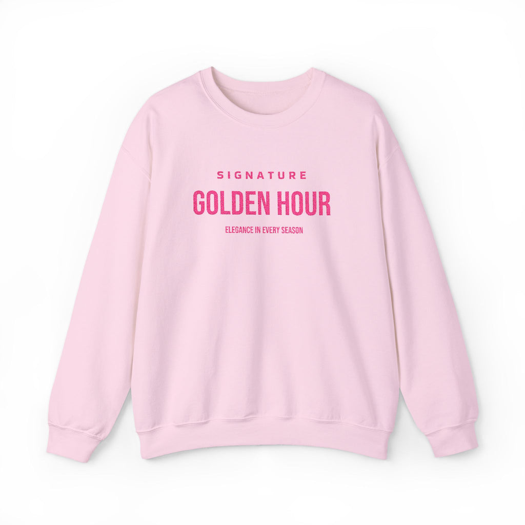 Pink Embroidered Signature Crewneck Sweatshirt
