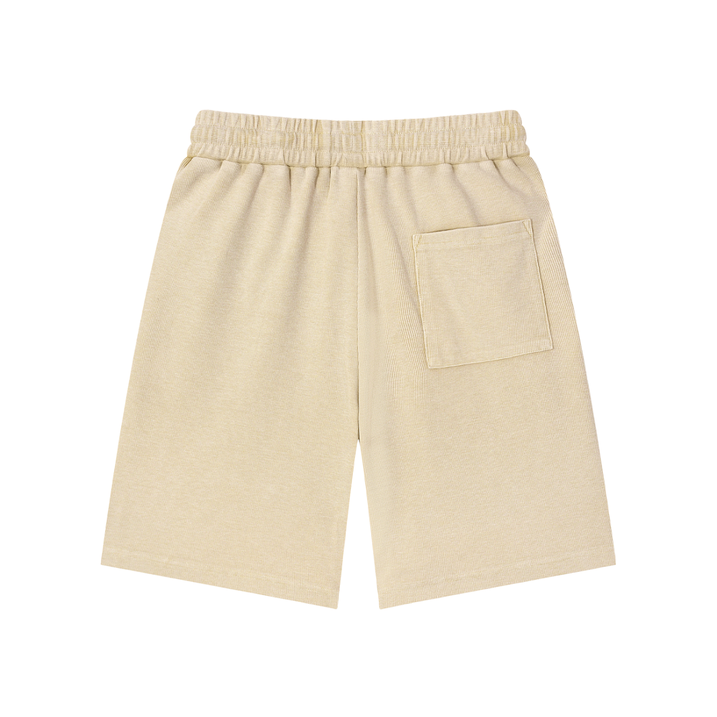 Waffle knit shorts