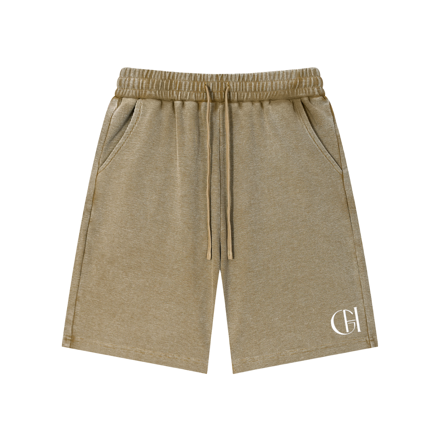 Waffle knit shorts