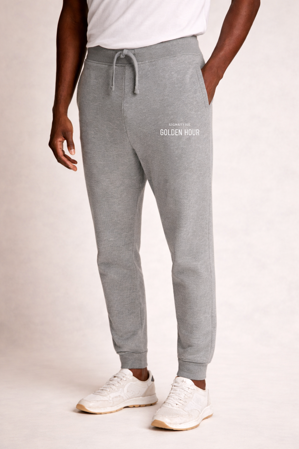 Embroidered Golden Hour Fleece Joggers
