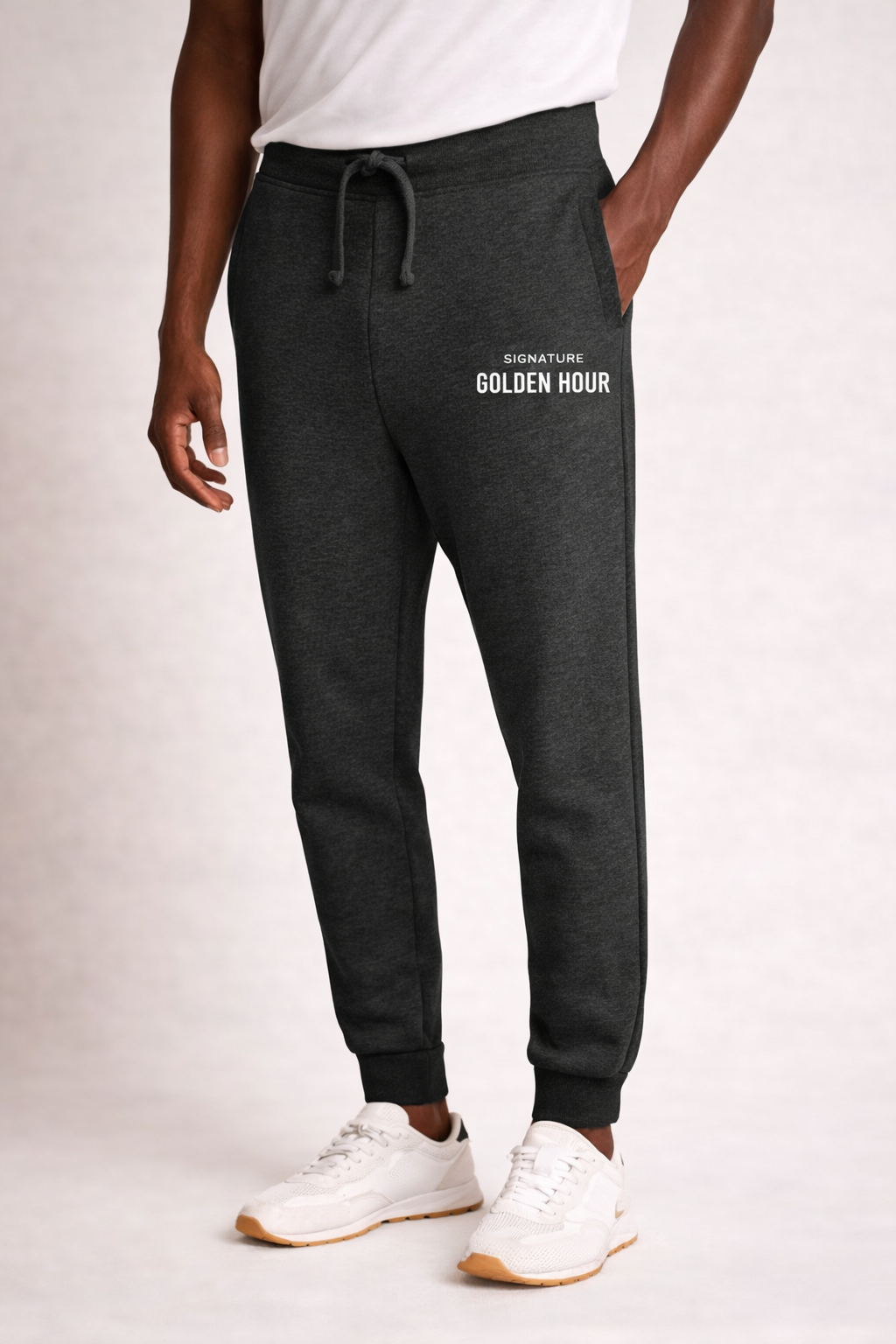 Embroidered Golden Hour Fleece Joggers
