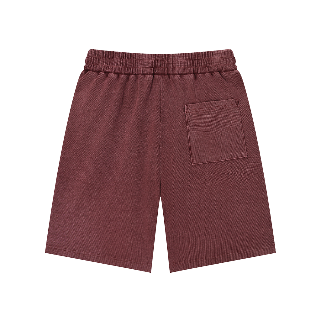 Waffle knit shorts