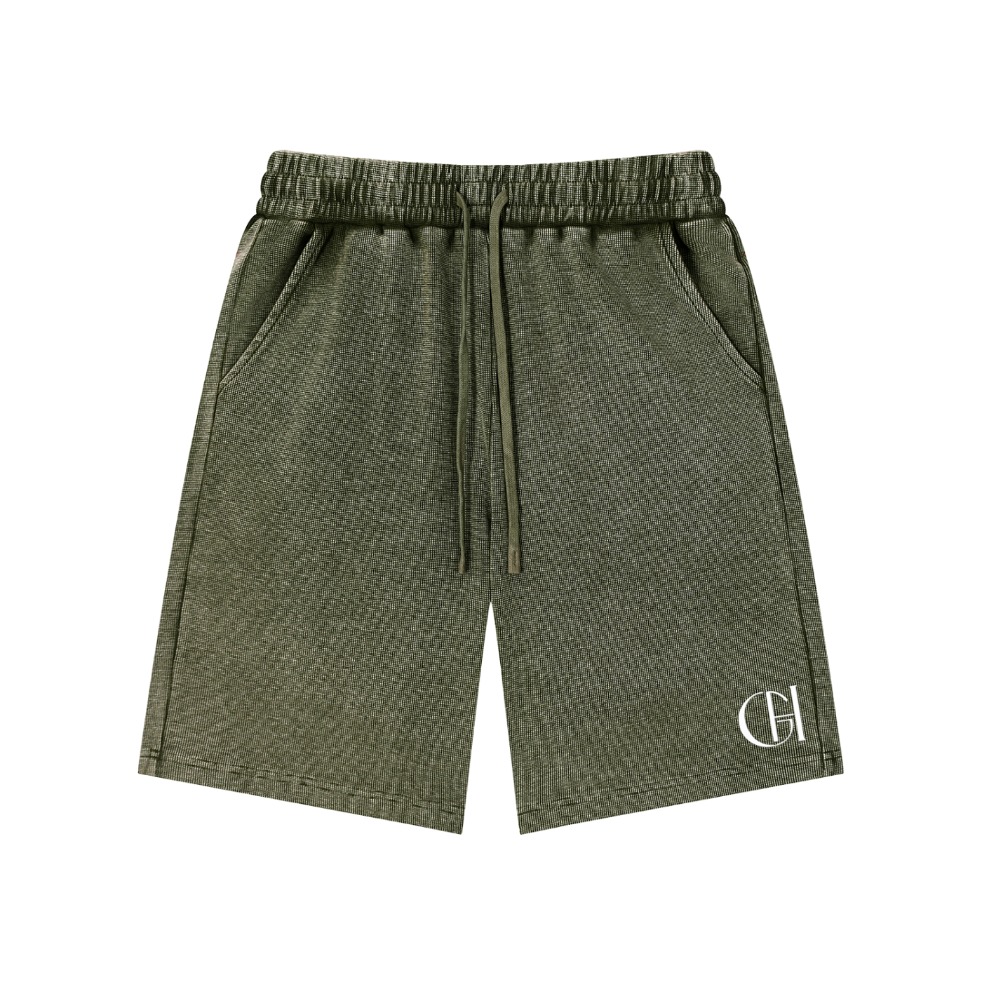 Waffle knit shorts