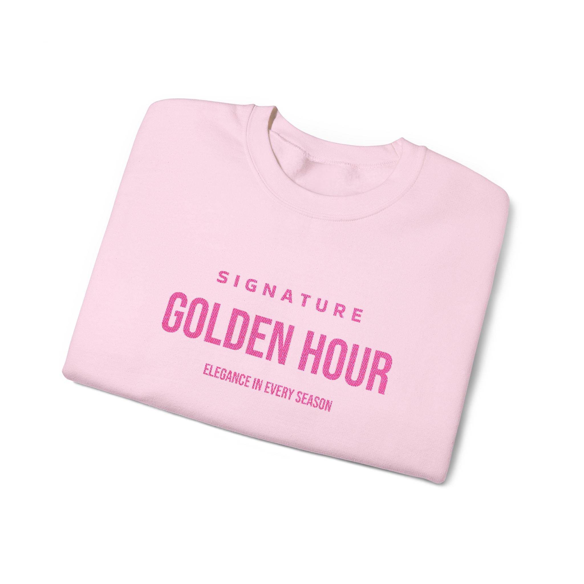 Pink Embroidered Signature Crewneck Sweatshirt