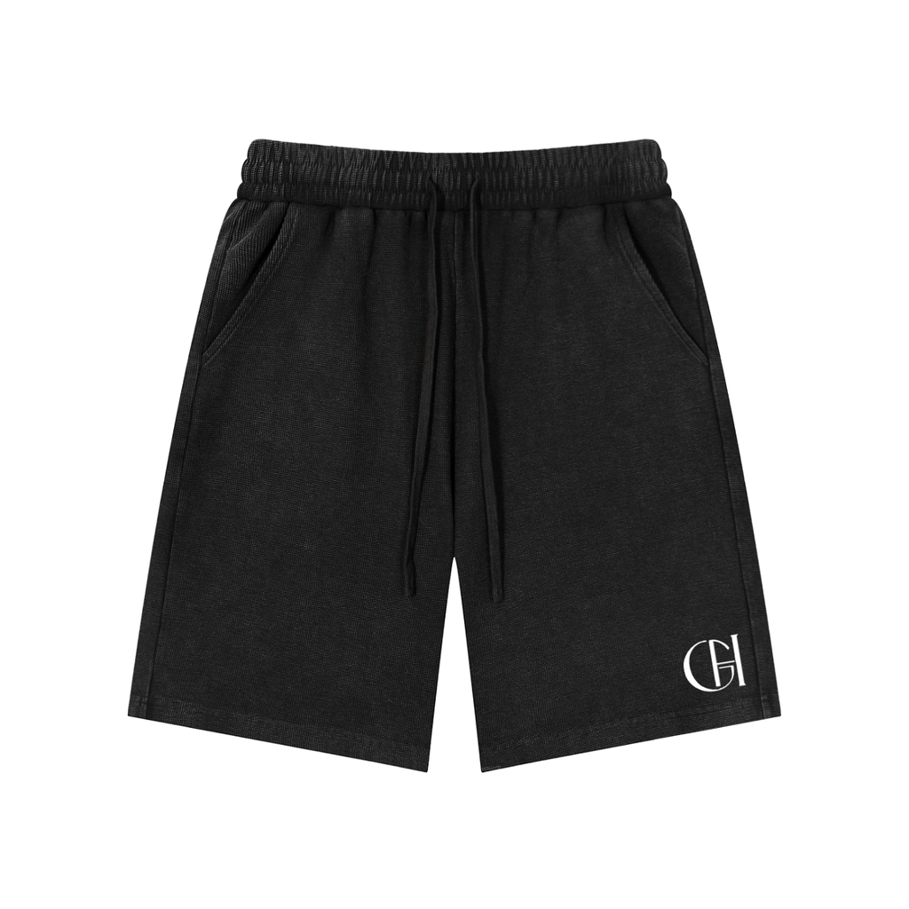 Waffle knit shorts