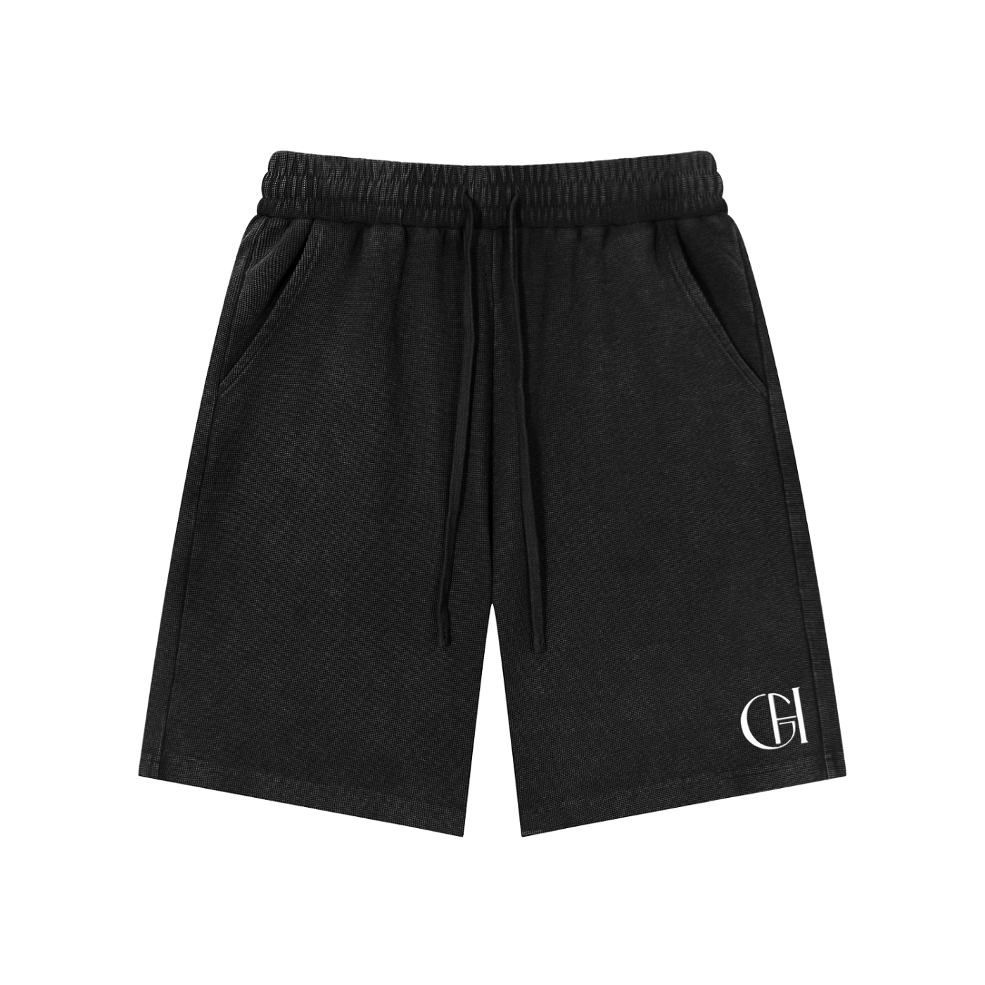 Waffle knit shorts