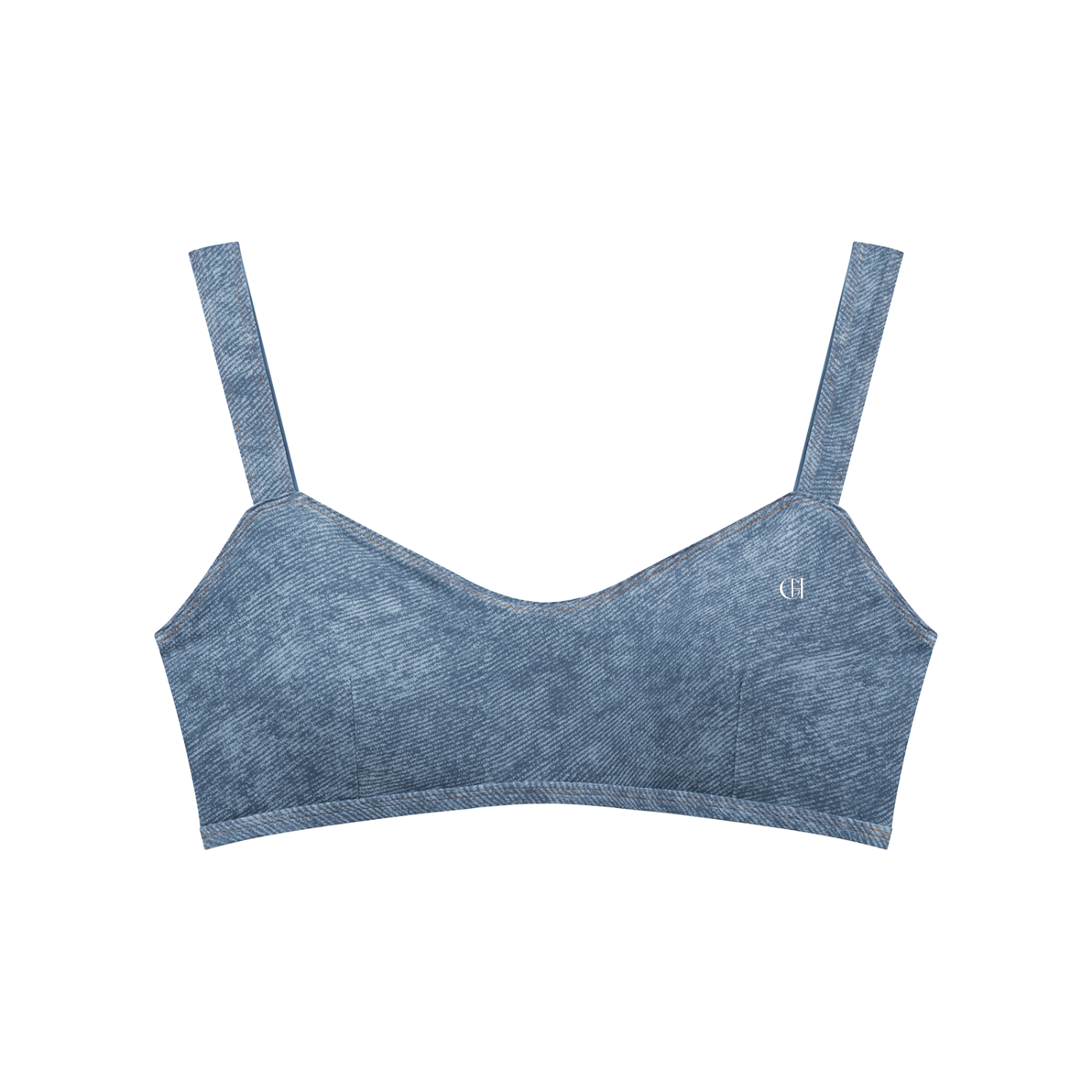 Denim sports bra 