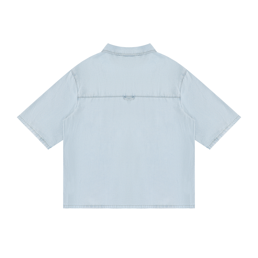 Vintage washed loose shirt