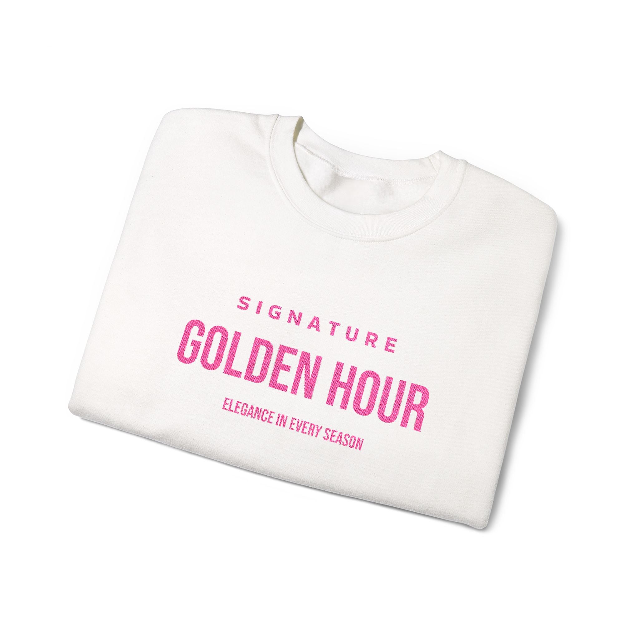 Pink Embroidered Signature Crewneck Sweatshirt