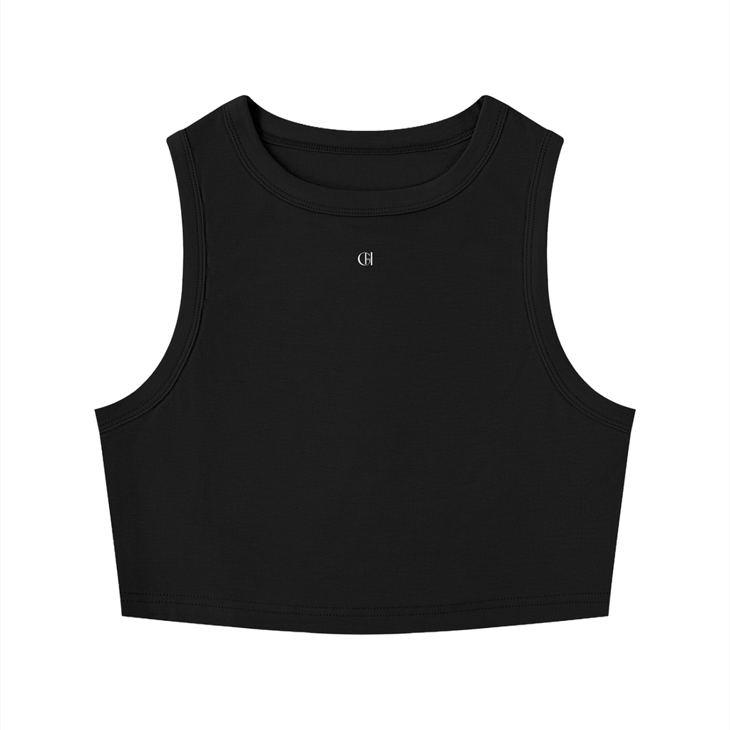 Crewneck crop top,Summer crop top