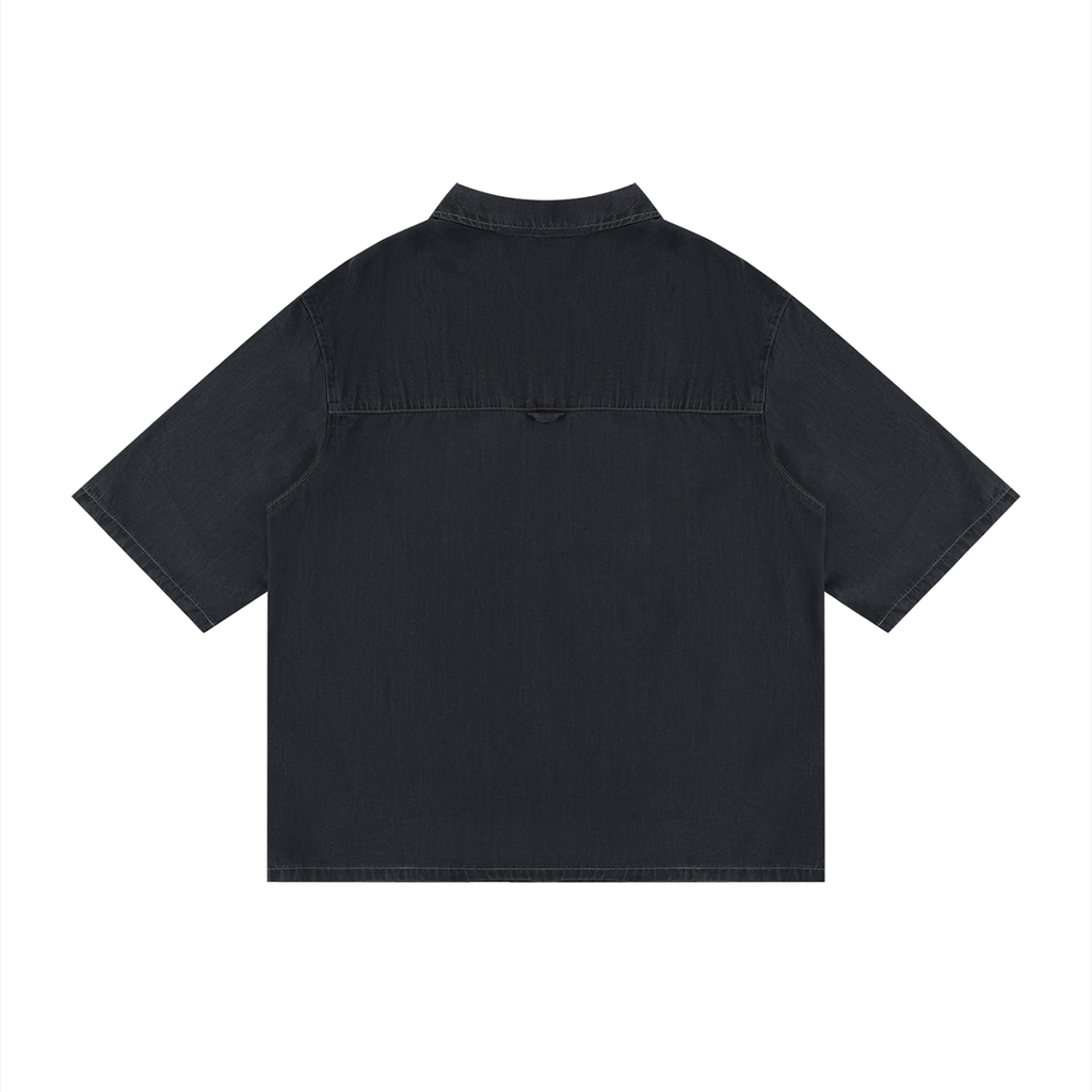 Vintage washed loose shirt