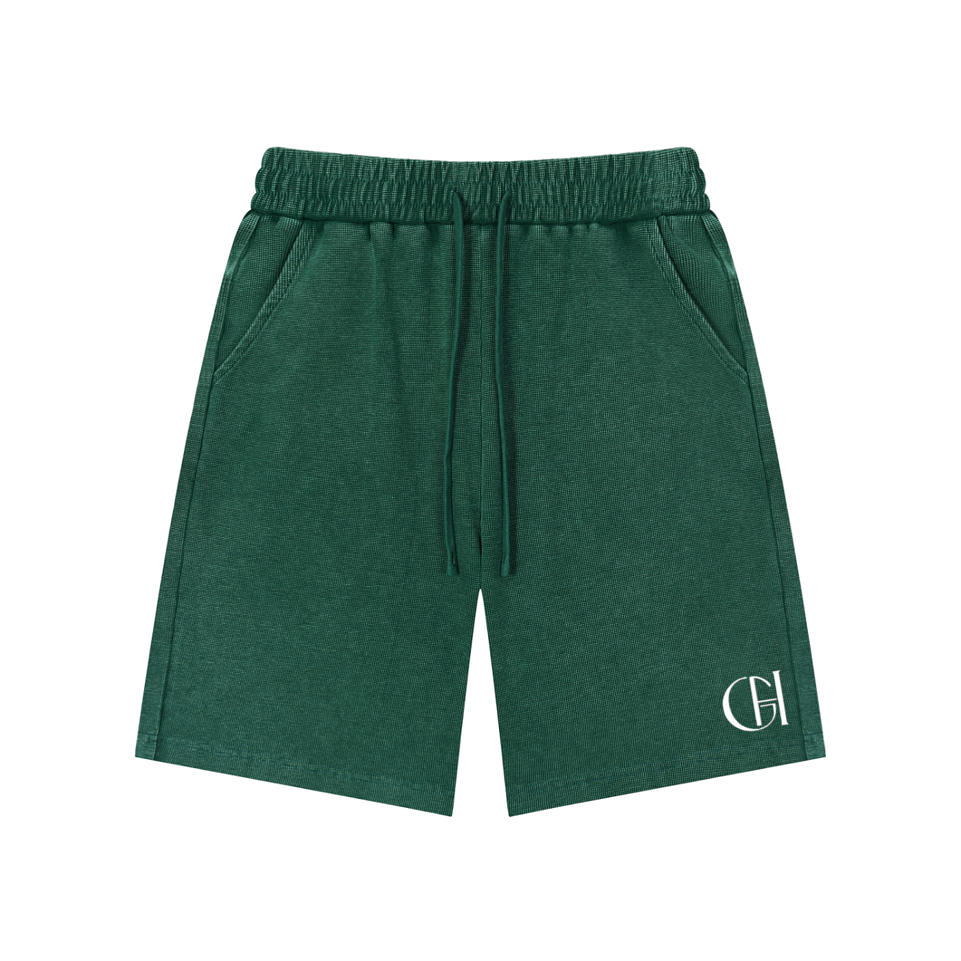Waffle knit shorts