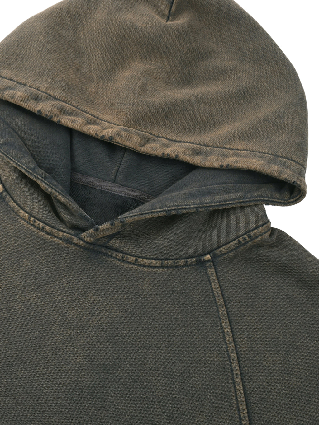Vintage Washed Frayed-Hem Hood,Unisex Hoodie,Vintage washed hoodie