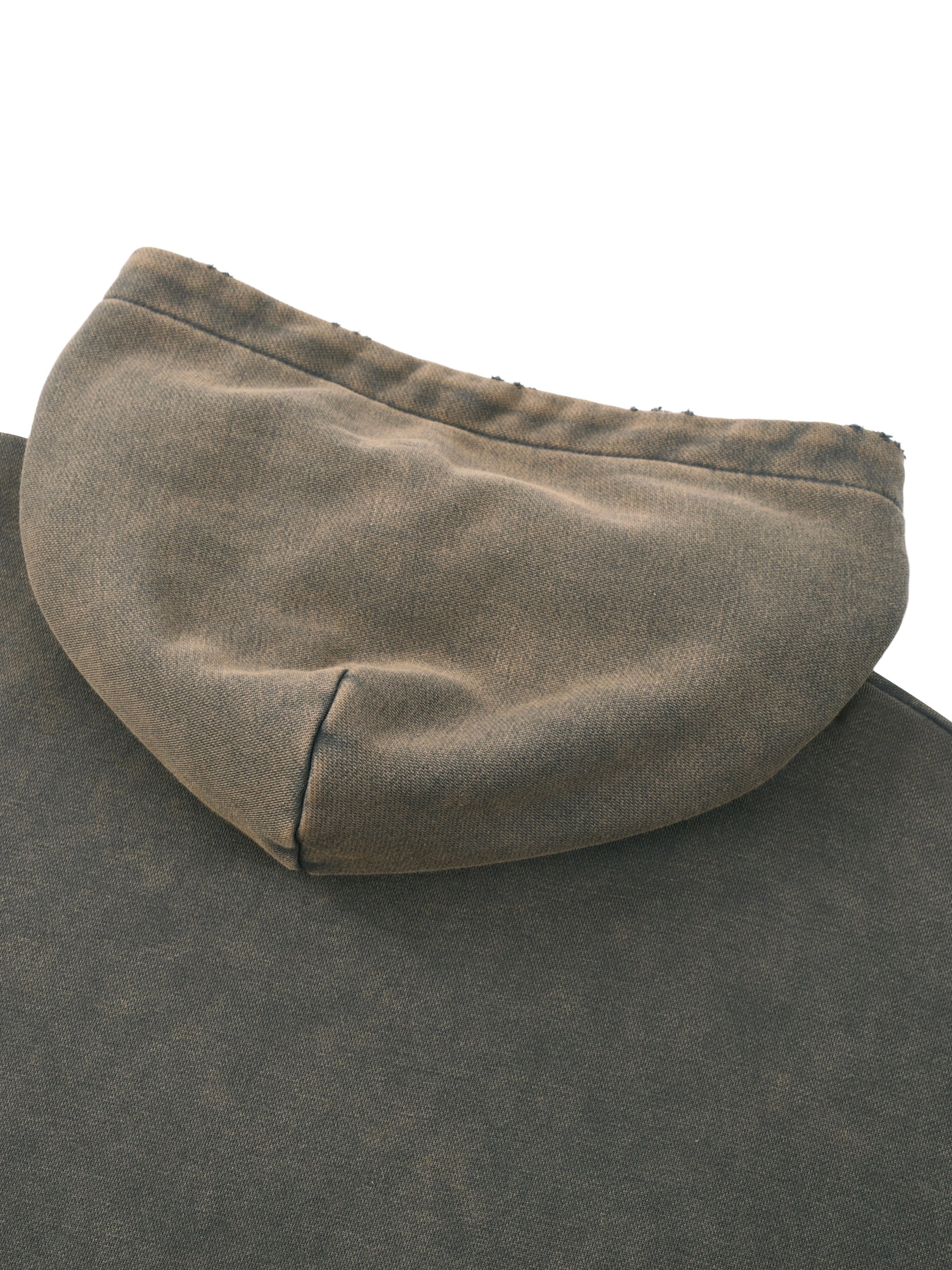 Vintage Washed Frayed-Hem Hood,Unisex Hoodie,Vintage washed hoodie