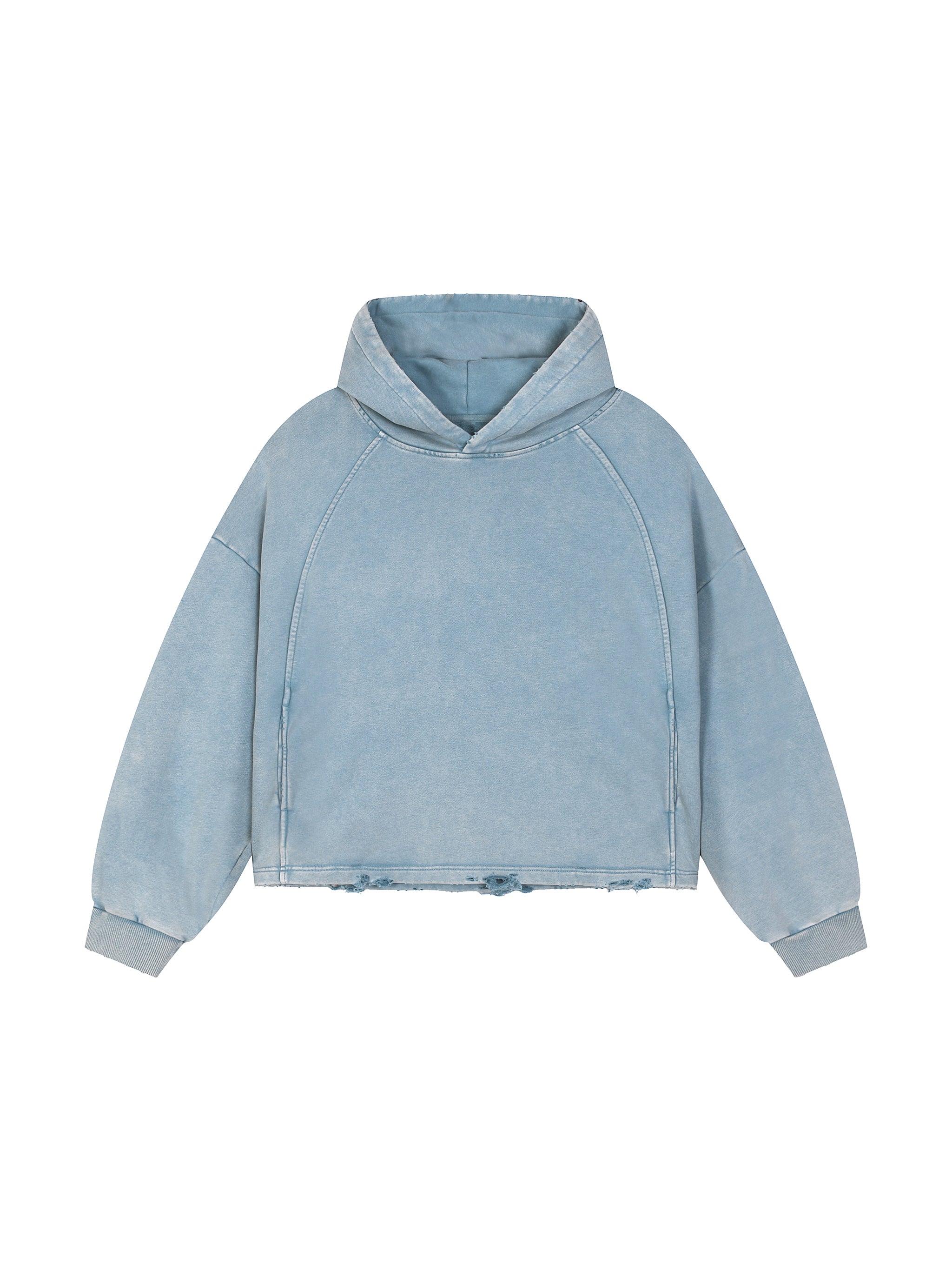 Vintage Washed Frayed-Hem Hood,Unisex Hoodie,Vintage washed hoodie