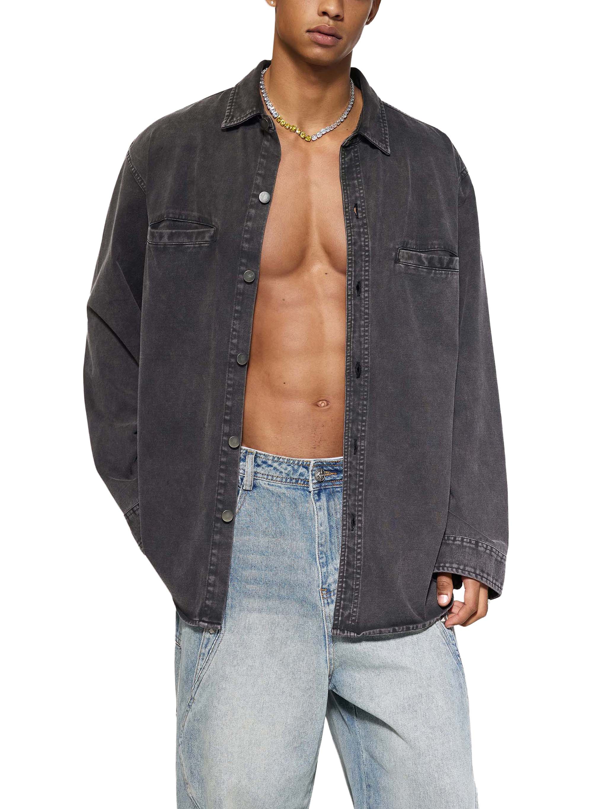 Heavyweight Jean Jacket,Unisex Demin jacket