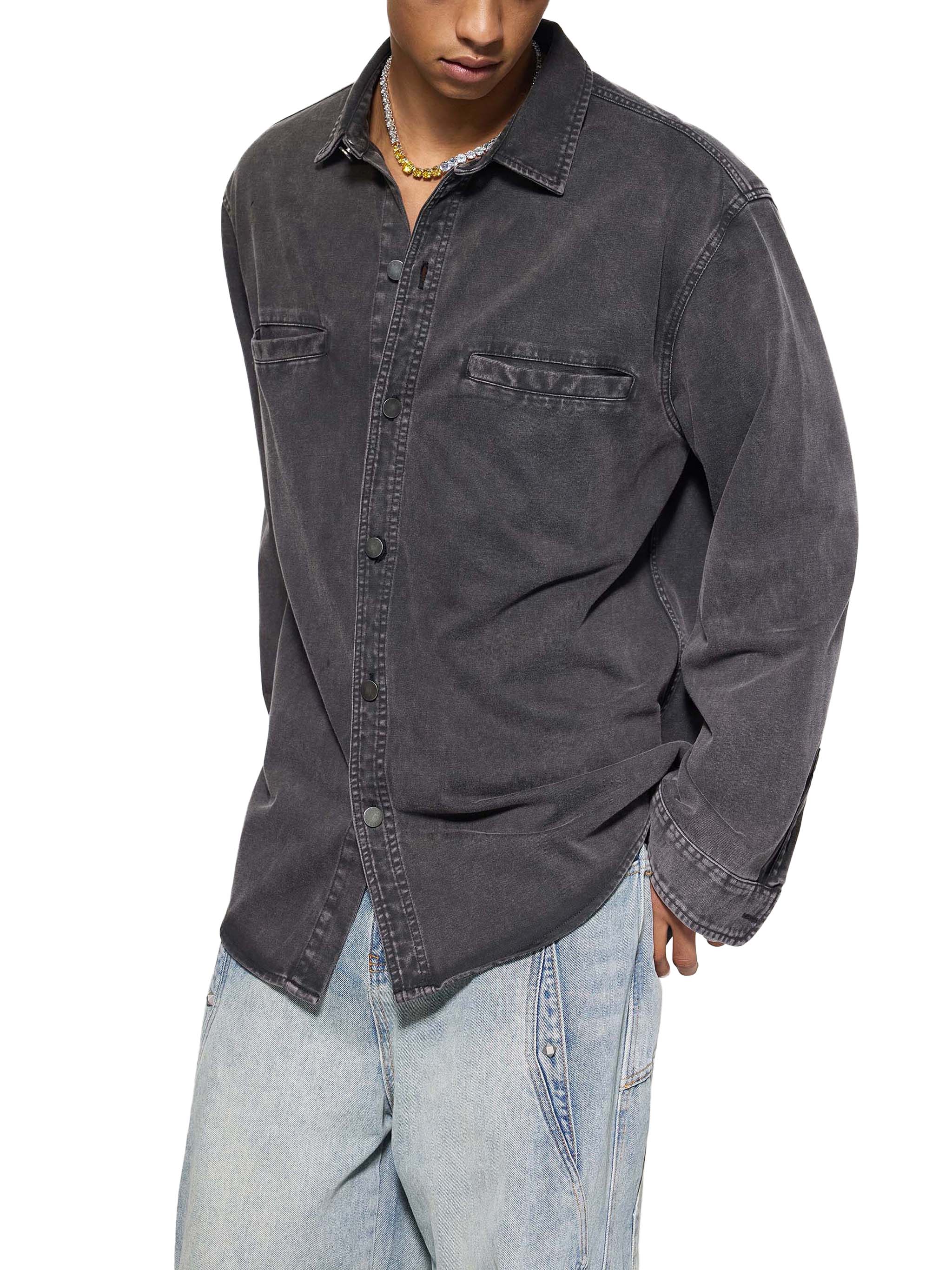 Heavyweight Jean Jacket,Unisex Demin jacket