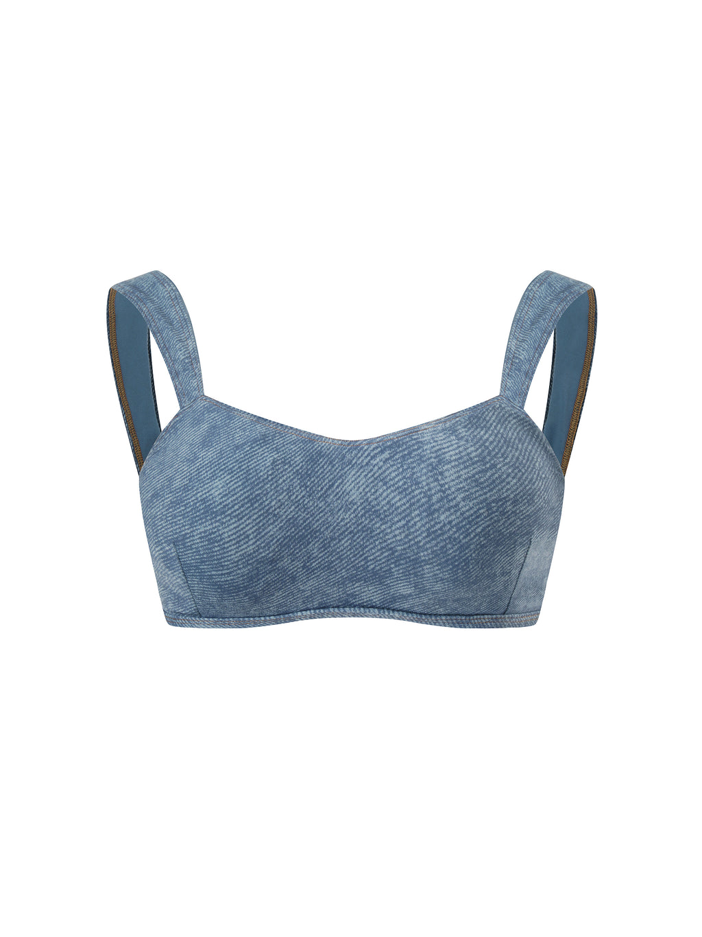 Denim sports bra 