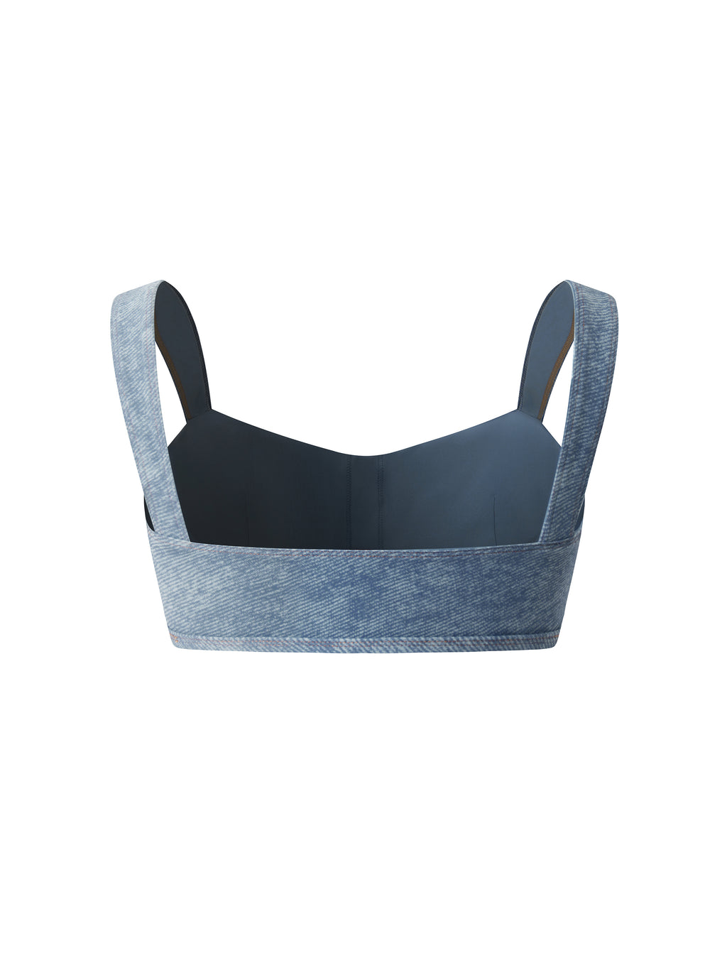 Denim sports bra 