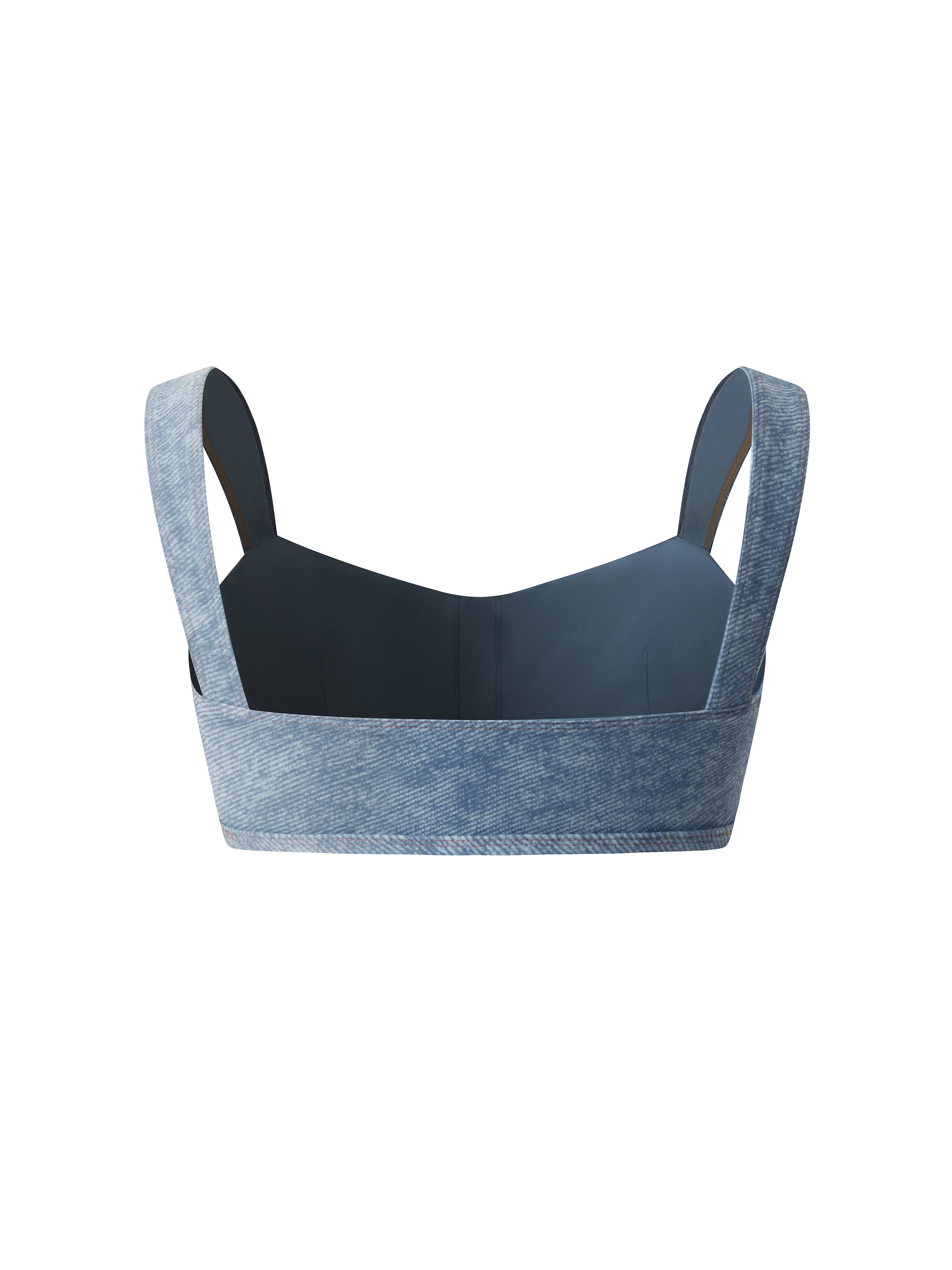 Denim sports bra 
