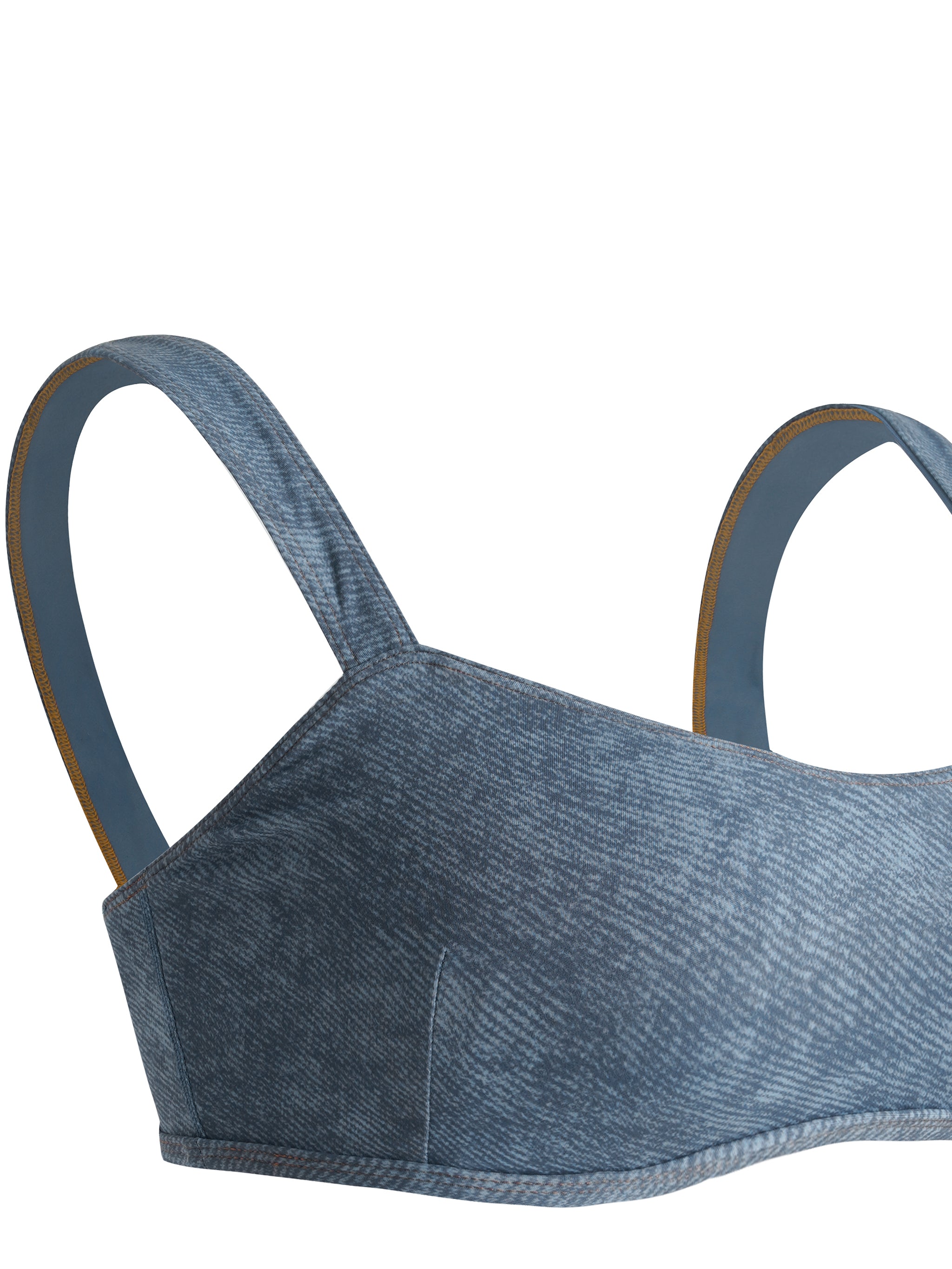 Denim sports bra 