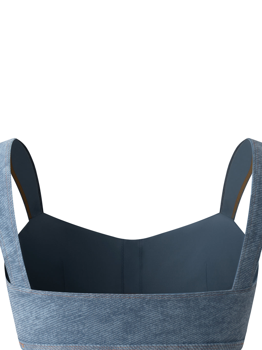 Denim sports bra 