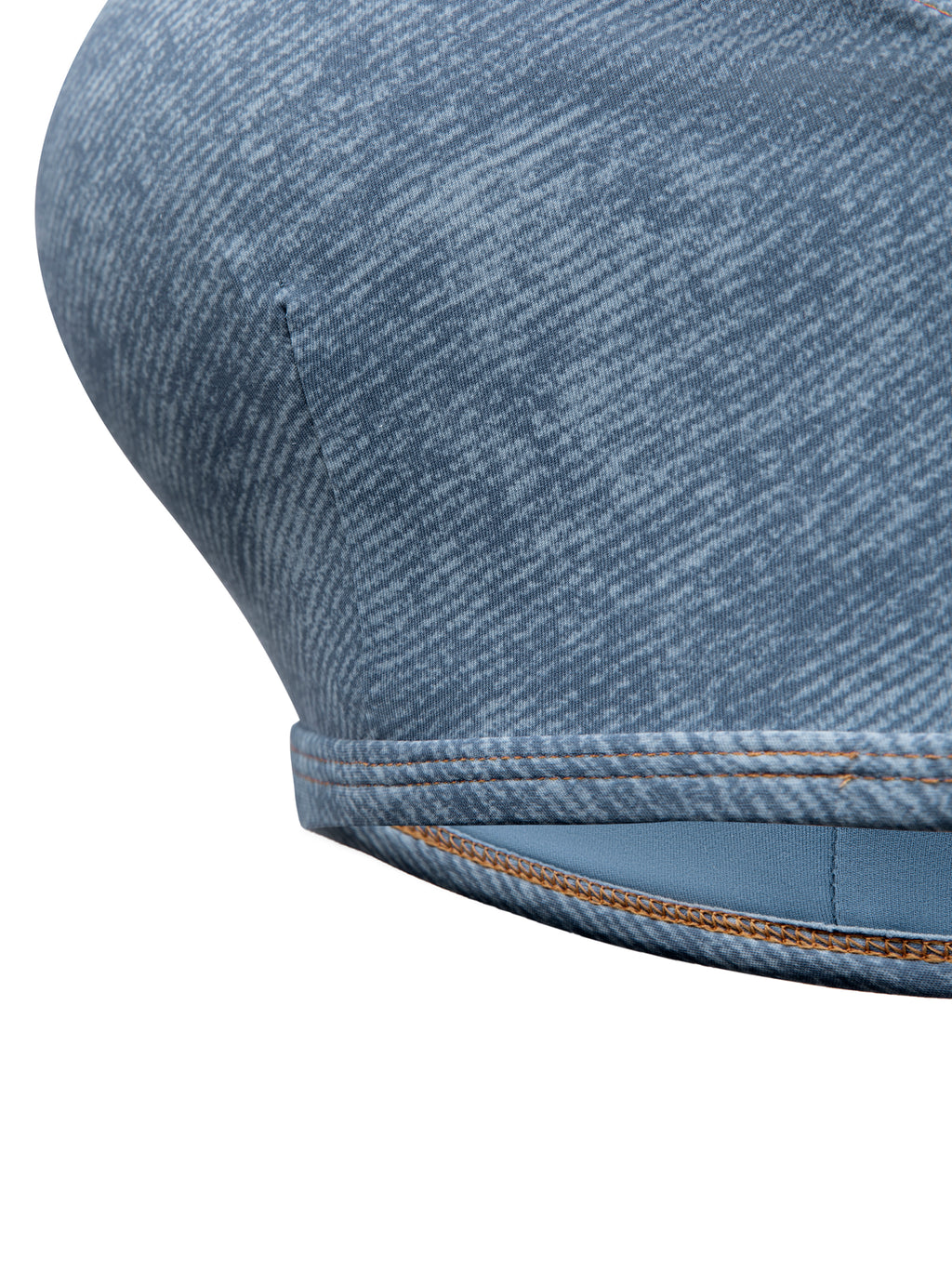 Denim sports bra 