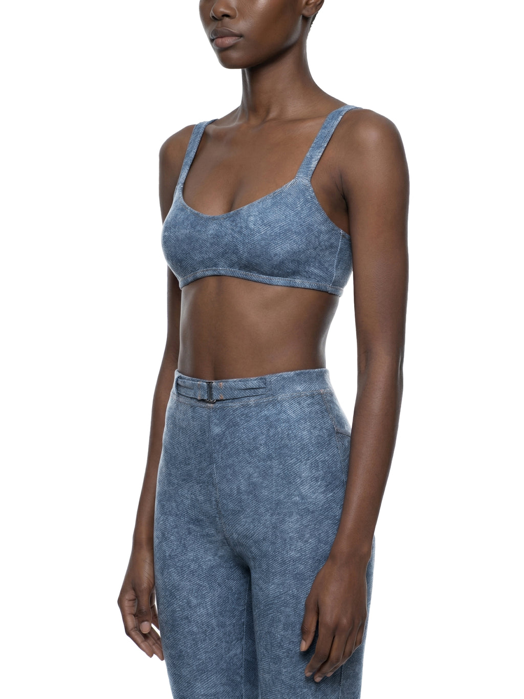 Denim sports bra 