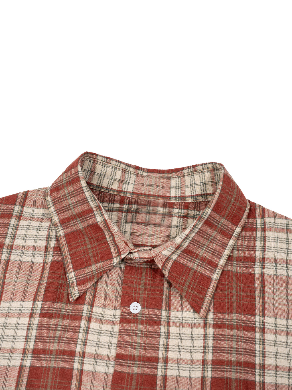 Plaid Sleeve Shirt ,Boxy Short Sleeve Shirt
