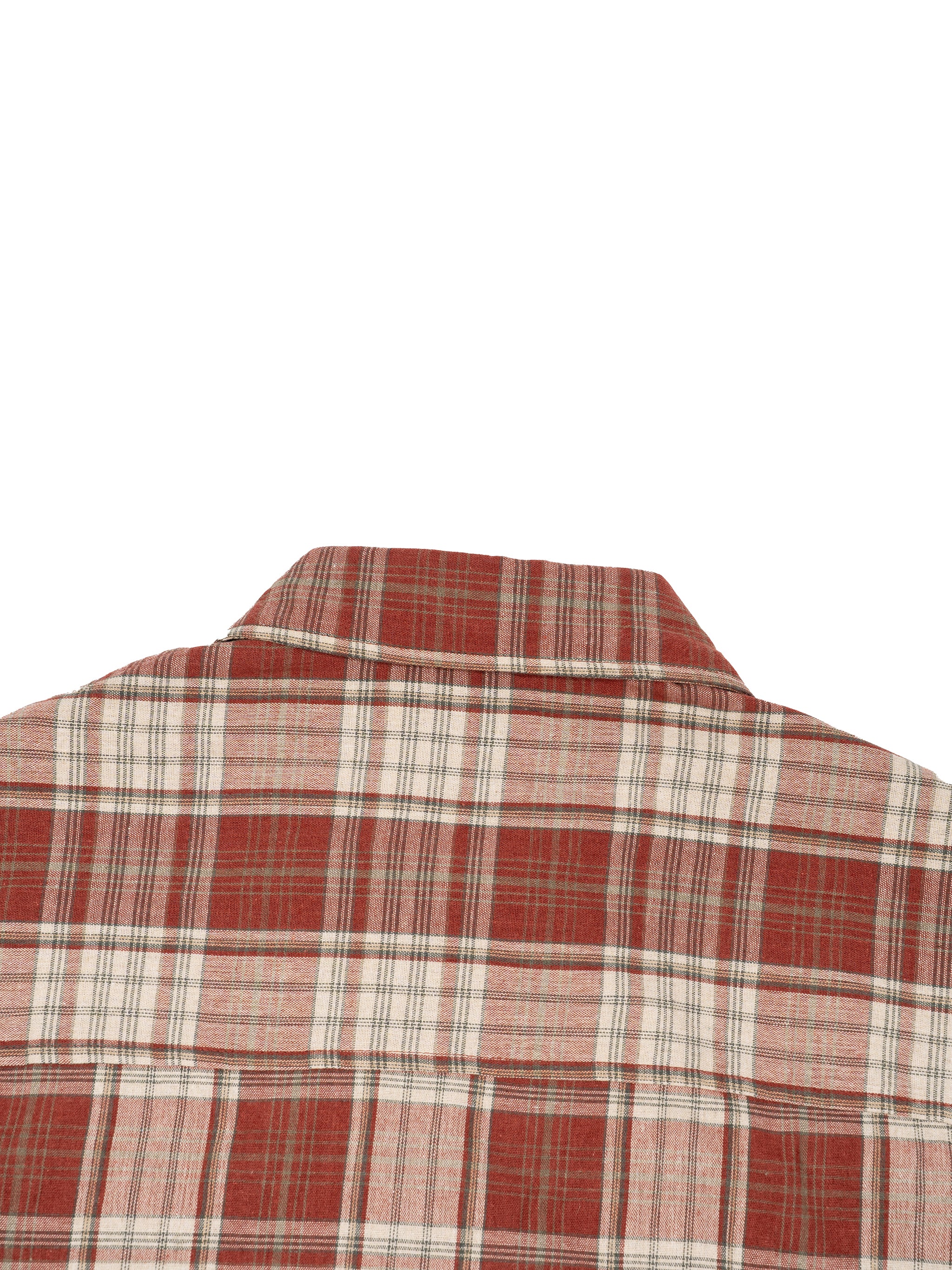 Plaid Sleeve Shirt ,Boxy Short Sleeve Shirt