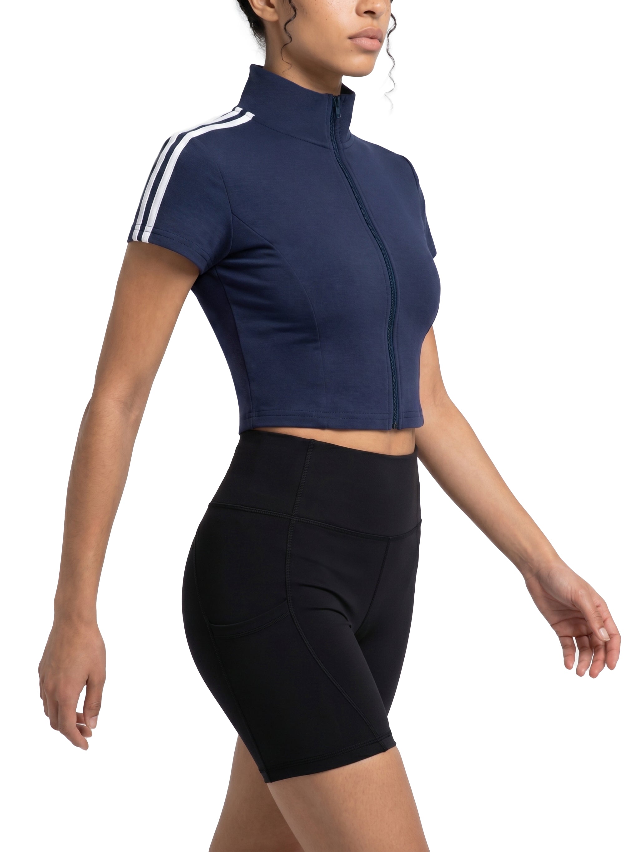 Zip Short Sleeve T-shirt