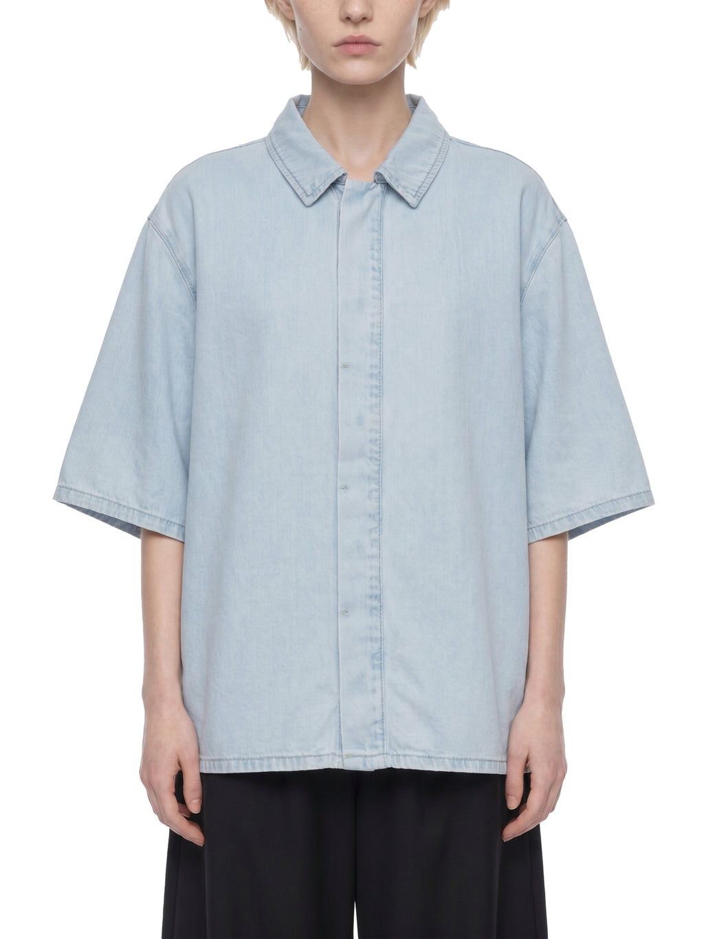 Vintage washed loose shirt