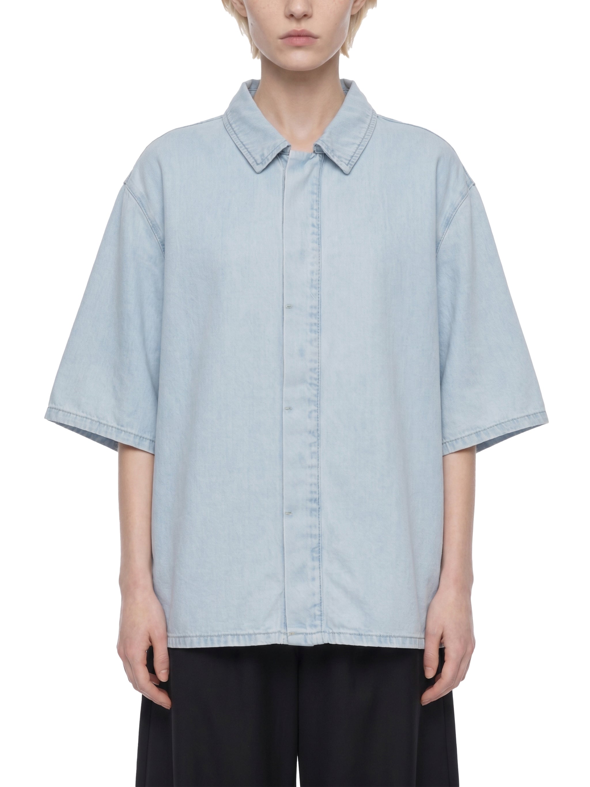 Vintage washed loose shirt