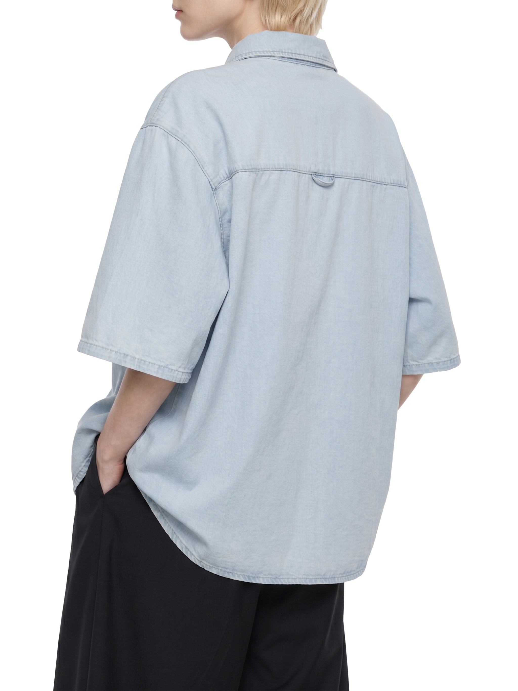 Vintage washed loose shirt