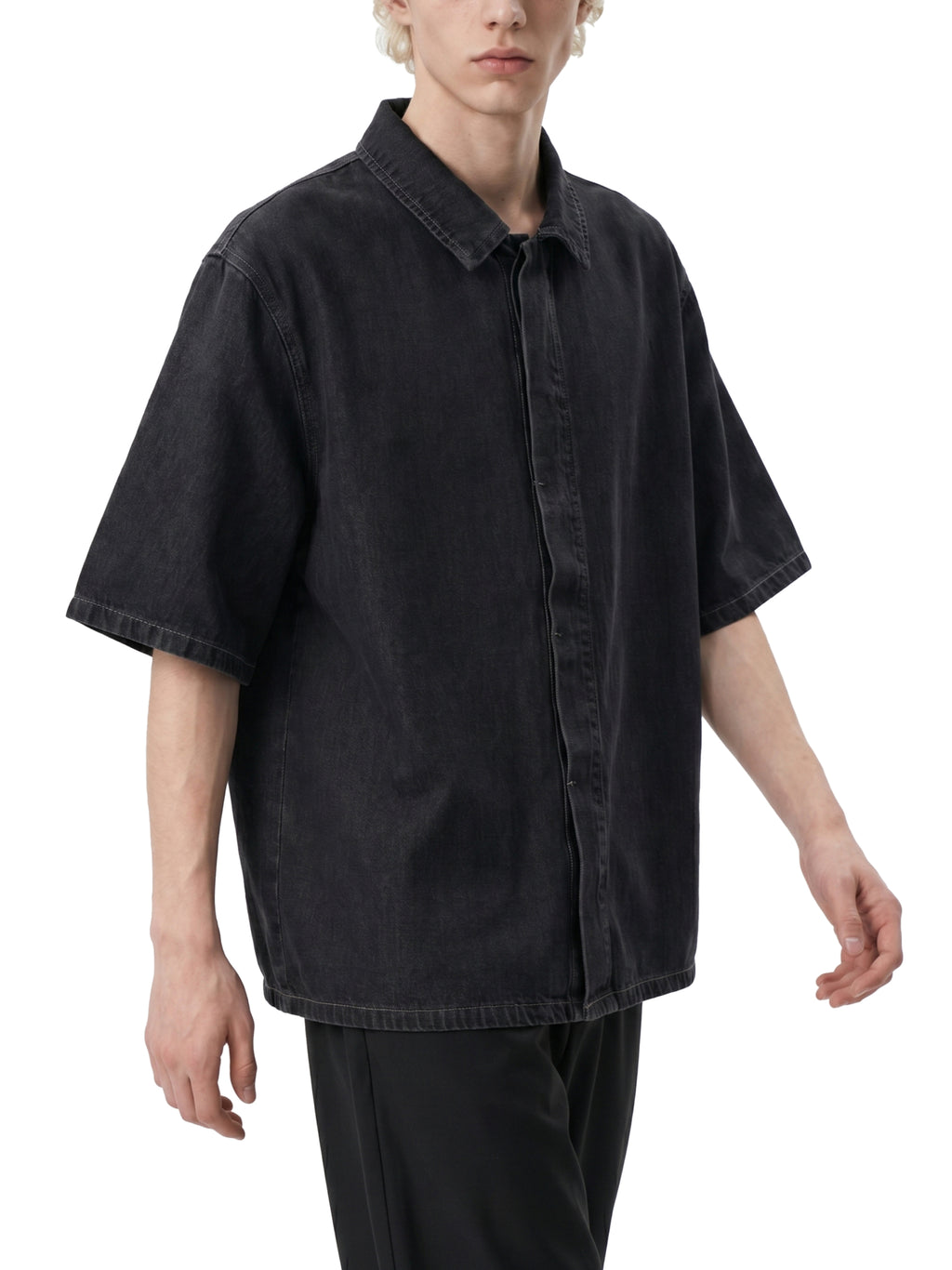 Vintage washed loose shirt