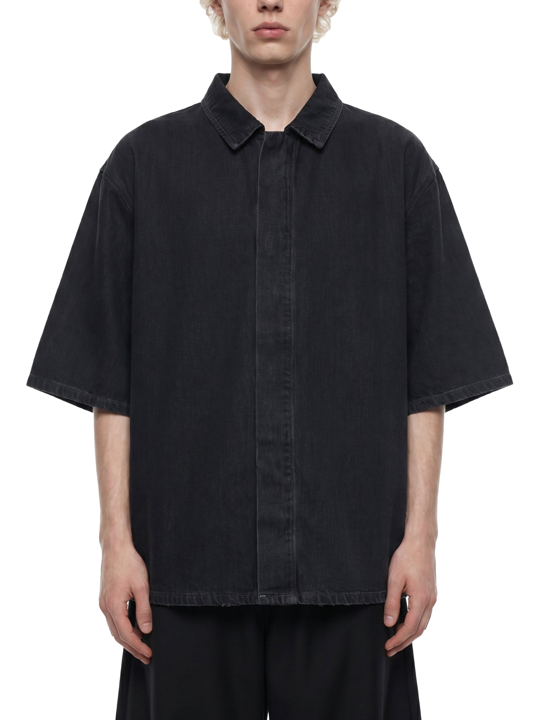 Vintage washed loose shirt